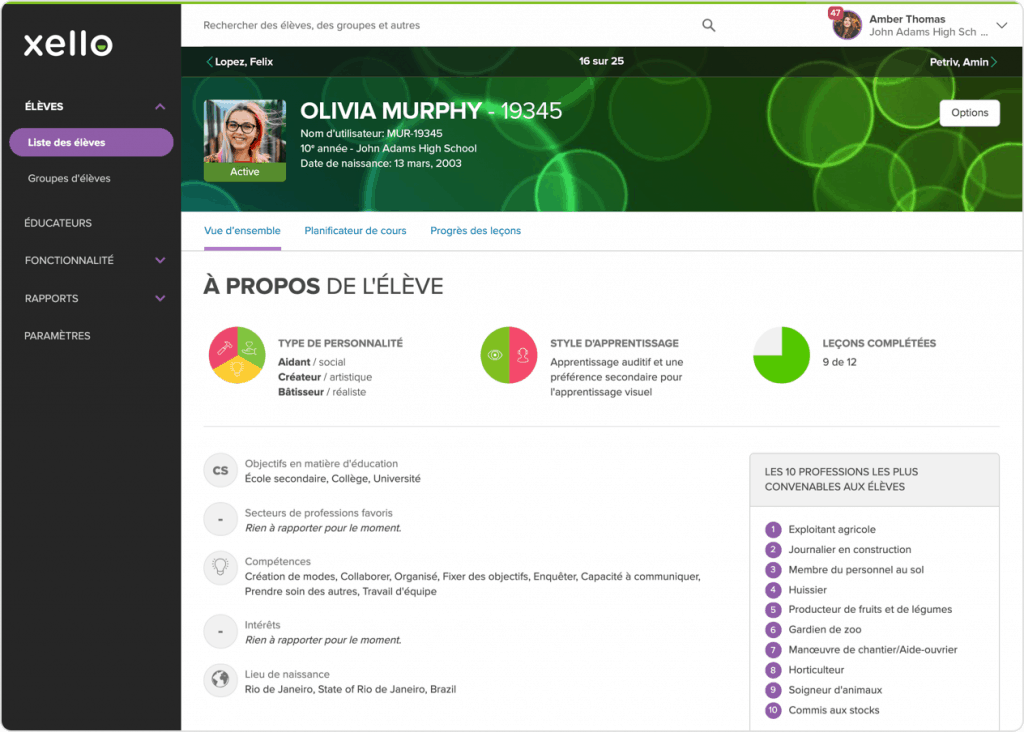 FR_EDU_Student Profile Overview