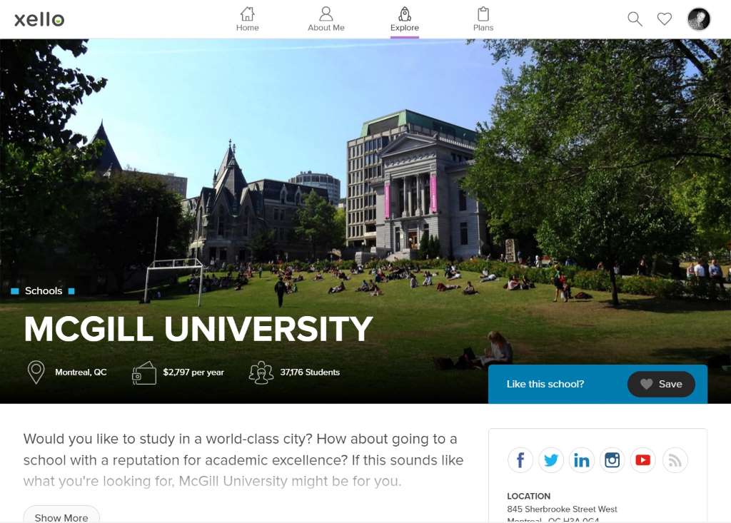 McGill University profile
